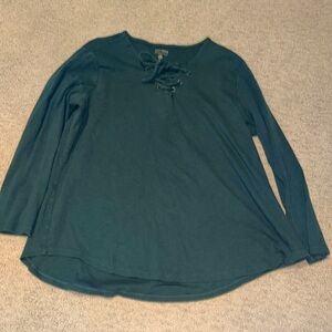 Ruff Hewn Olive Green Long Sleeves Shirt